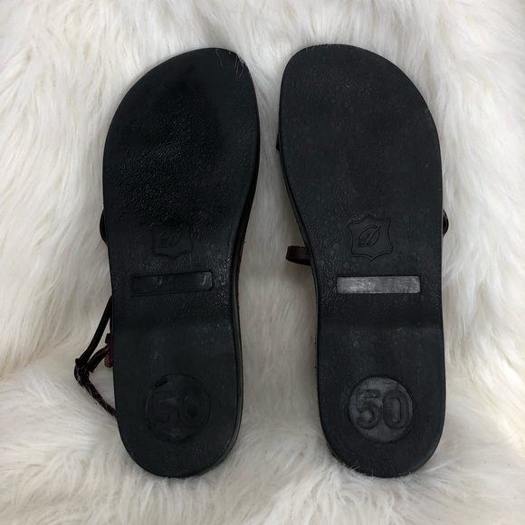 Holy Land Market camel leather sandals. Size 50/13 - Picture 5 of 6